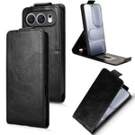 For Honor 500 5G Stand Case Magnetic Clasp Vertical Flip Leather Phone Cover with Card Holder
