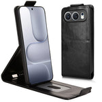 For Honor 500 5G Stand Case Magnetic Clasp Vertical Flip Leather Phone Cover with Card Holder