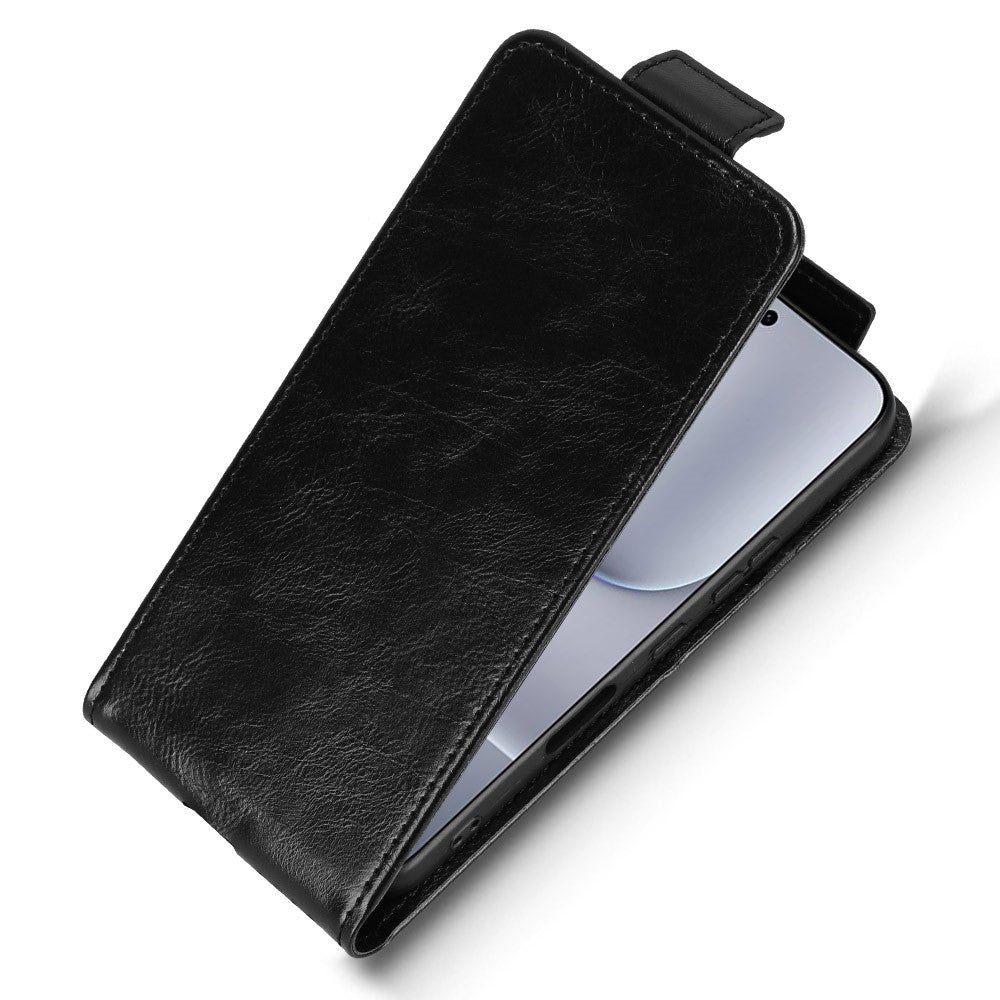 For Honor 500 5G Stand Case Magnetic Clasp Vertical Flip Leather Phone Cover with Card Holder