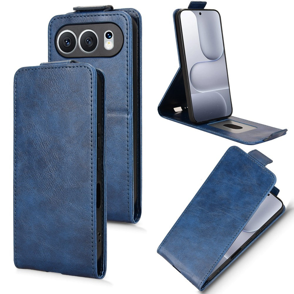 For Honor 500 5G Stand Case Magnetic Clasp Vertical Flip Leather Phone Cover with Card Holder