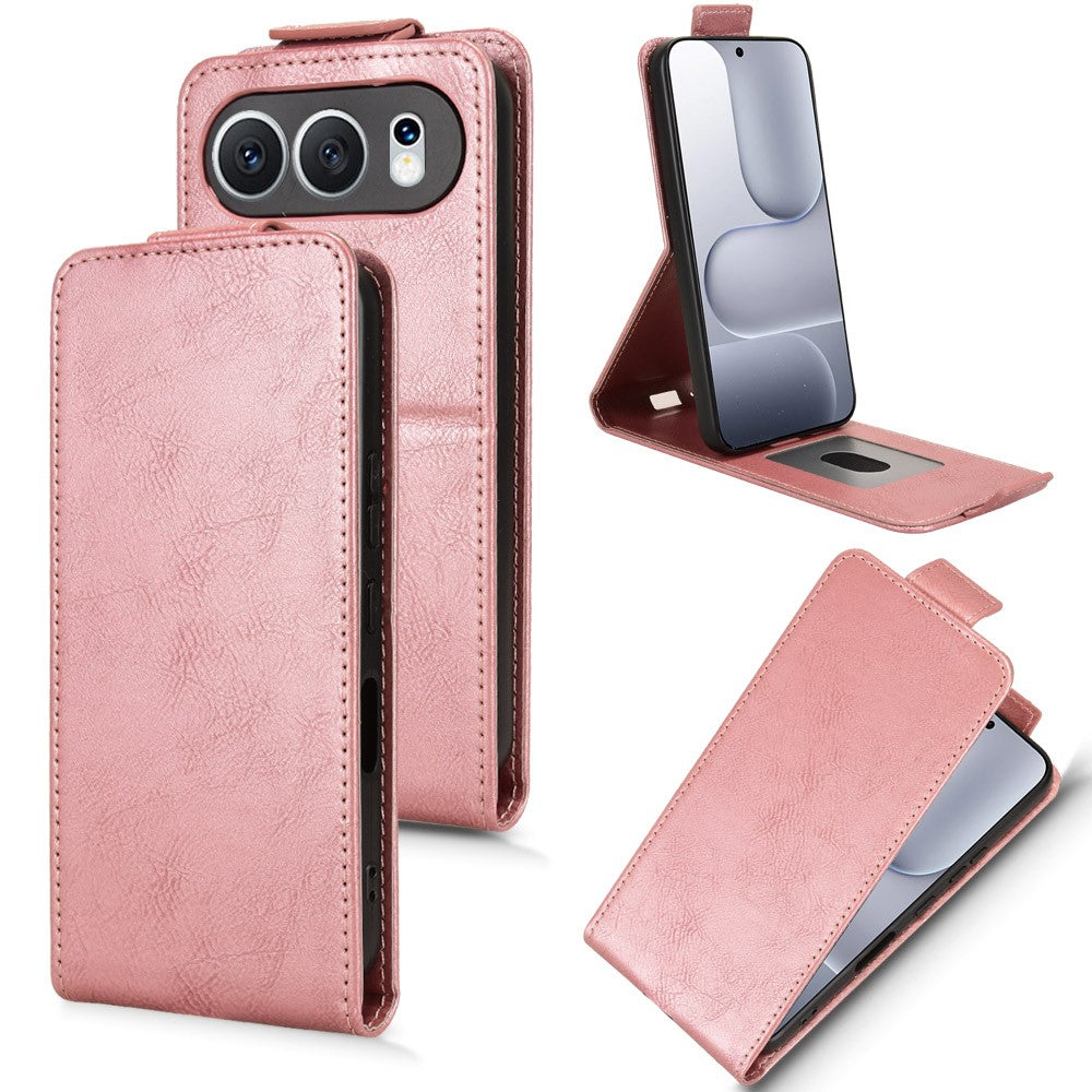 For Honor 500 5G Stand Case Magnetic Clasp Vertical Flip Leather Phone Cover with Card Holder