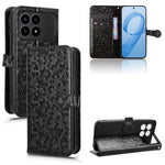 For Xiaomi Redmi K90 5G  /  Poco F8 Pro 5G Wallet Case Dot Pattern Imprint PU Leather Phone Cover with Wrist Strap
