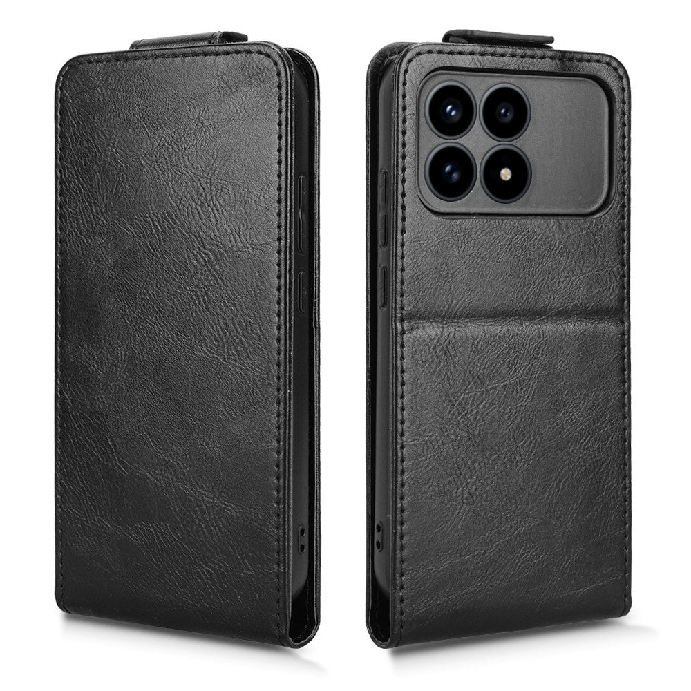 For Xiaomi Poco F8 Pro 5G / Redmi K90 5G Stand Case Magnetic Clasp Vertical Flip Leather Phone Cover with Card Holder