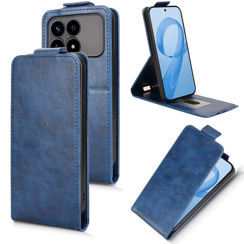 For Xiaomi Poco F8 Pro 5G / Redmi K90 5G Stand Case Magnetic Clasp Vertical Flip Leather Phone Cover with Card Holder