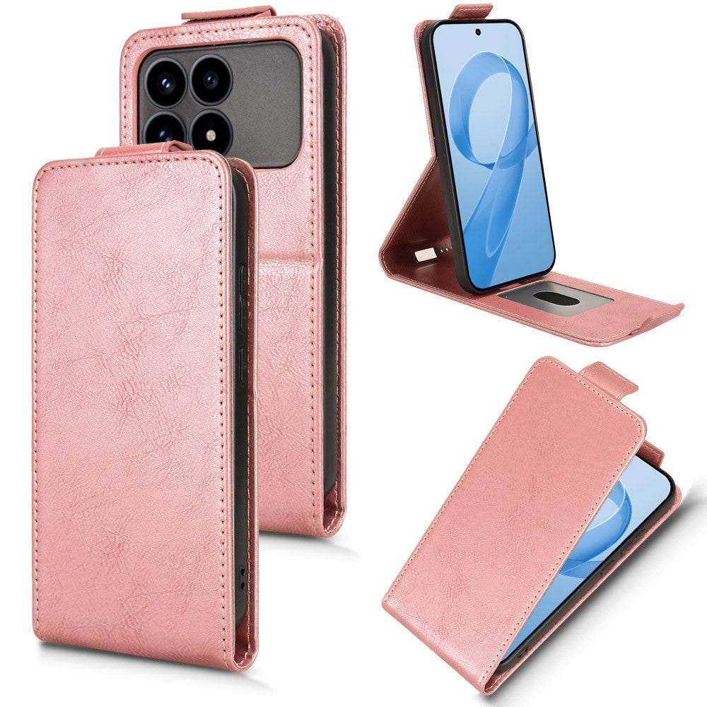 For Xiaomi Poco F8 Pro 5G / Redmi K90 5G Stand Case Magnetic Clasp Vertical Flip Leather Phone Cover with Card Holder