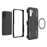 Til OnePlus 15R 5G / Ace 6T 5G Magnetisk Cover Butterfly Armor Hul Varmeafledning PC + TPU Telefoncover