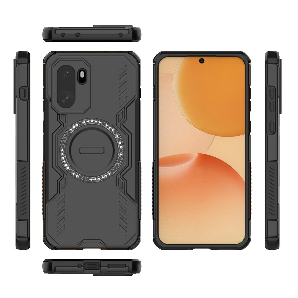 Til OnePlus 15R 5G / Ace 6T 5G Magnetisk Cover Butterfly Armor Hul Varmeafledning PC + TPU Telefoncover
