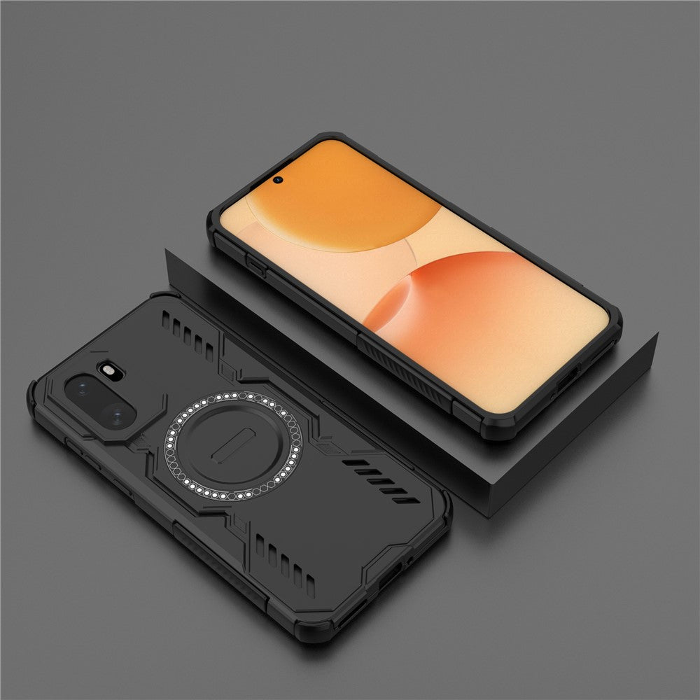 Til OnePlus 15R 5G / Ace 6T 5G Magnetisk Cover Butterfly Armor Hul Varmeafledning PC + TPU Telefoncover