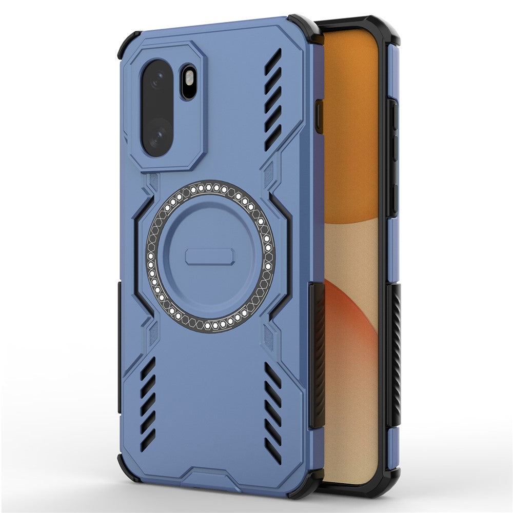 Til OnePlus 15R 5G / Ace 6T 5G Magnetisk Cover Butterfly Armor Hul Varmeafledning PC + TPU Telefoncover