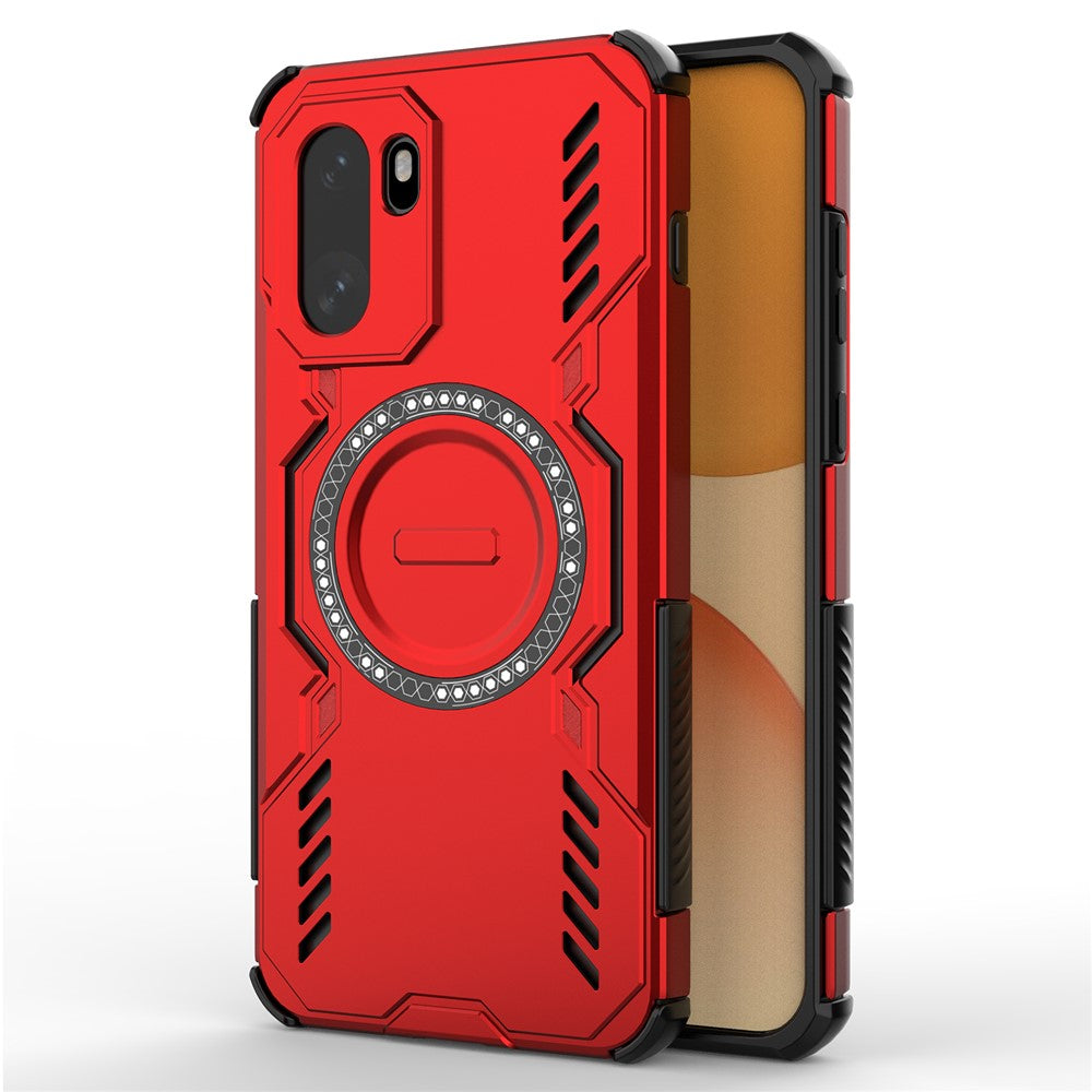 Til OnePlus 15R 5G / Ace 6T 5G Magnetisk Cover Butterfly Armor Hul Varmeafledning PC + TPU Telefoncover