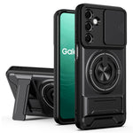 Samsung Galaxy A18 5G / A18 4G / A17 5G / A17 4G Magnetiskt skal Ringhållare Vikbart Stöd TPU PC mobilskal med Kameralinsreglage