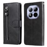 For Xiaomi Redmi Note 15 Pro 4G (Global) PU Leather Cases with Zipper Pocket Wallet Phone Cover Stand