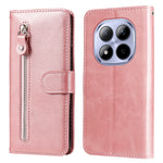 For Xiaomi Redmi Note 15 Pro 4G (Global) PU Leather Cases with Zipper Pocket Wallet Phone Cover Stand