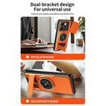 For Xiaomi Poco M7 Pro 5G Magnetic Case Ring Holder Foldable Kickstand TPU PC Phone Cover with Camera Lens Slider