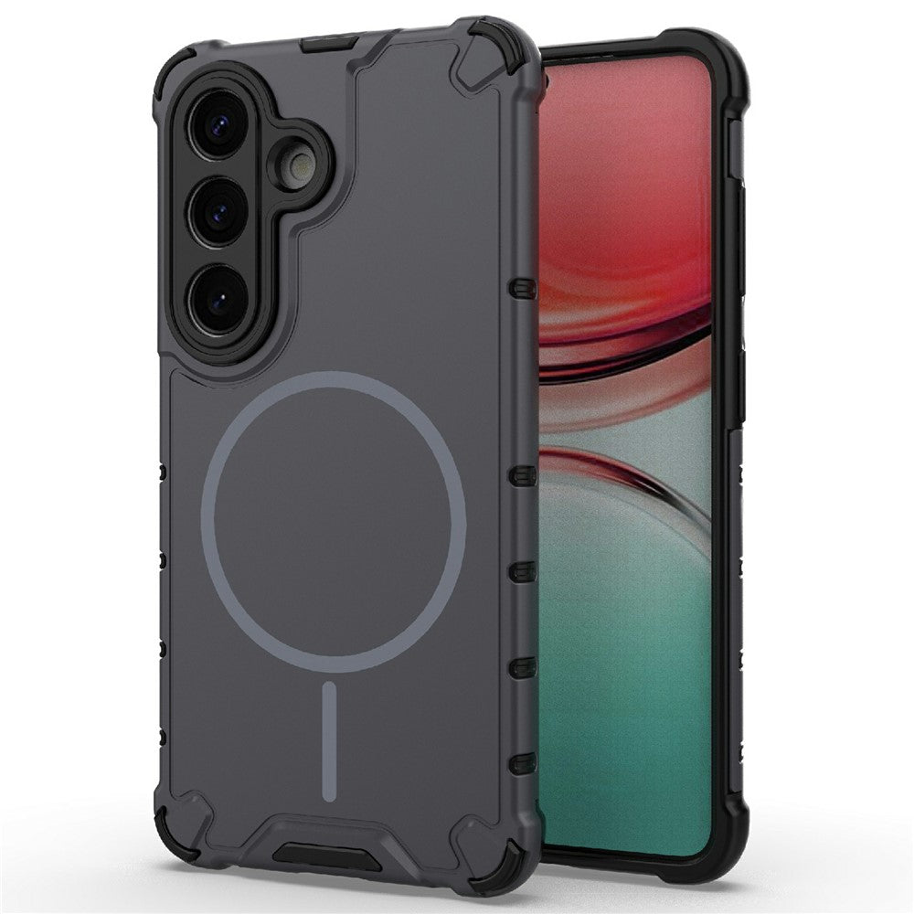 Samsung Galaxy S26 Magnetiskt Skal Korrugerad Textur Värmeavledande TPU + PC mobil Baksida