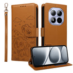 For Xiaomi Redmi Note 15 Pro 4G (Global) Case RFID Blocking Imprinted Dog Pattern PU Leather Phone Cover with Wrist Strap