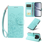 For Xiaomi Poco M8 5G / Redmi Note 15 5G (Global) Case RFID Blocking Imprinted Dog Pattern PU Leather Phone Cover with Wrist Strap