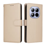 For Xiaomi Redmi Note 15 Pro 4G (Global) Case RFID Blocking 3 Card Slots PU Leather Phone Cover with Wrist Strap