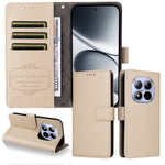 For Xiaomi Redmi Note 15 Pro 4G (Global) Case RFID Blocking 3 Card Slots PU Leather Phone Cover with Wrist Strap