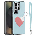 DUX DUCIS Til Samsung Galaxy S26 Ultra Etui Luvy Serie PU Læder + TPU + PC Telefon Bagcover med Fingerring / Håndledsrem
