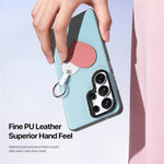 DUX DUCIS Til Samsung Galaxy S26 Ultra Etui Luvy Serie PU Læder + TPU + PC Telefon Bagcover med Fingerring / Håndledsrem
