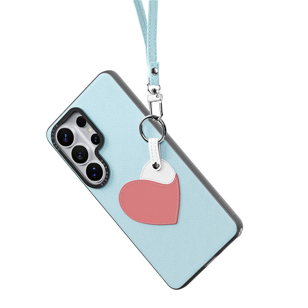 DUX DUCIS Til Samsung Galaxy S26 Ultra Etui Luvy Serie PU Læder + TPU + PC Telefon Bagcover med Fingerring / Håndledsrem