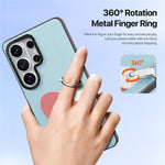 DUX DUCIS Til Samsung Galaxy S26 Ultra Etui Luvy Serie PU Læder + TPU + PC Telefon Bagcover med Fingerring / Håndledsrem