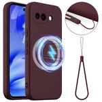 Til Google Pixel 10a Magnetisk Cover Stødsikkert Flydende Silikone Telefoncover