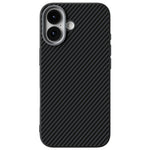 ABEEL For iPhone 17 Magnetic Case Carbon Fiber Texture TPU PC PU Phone Back Cover
