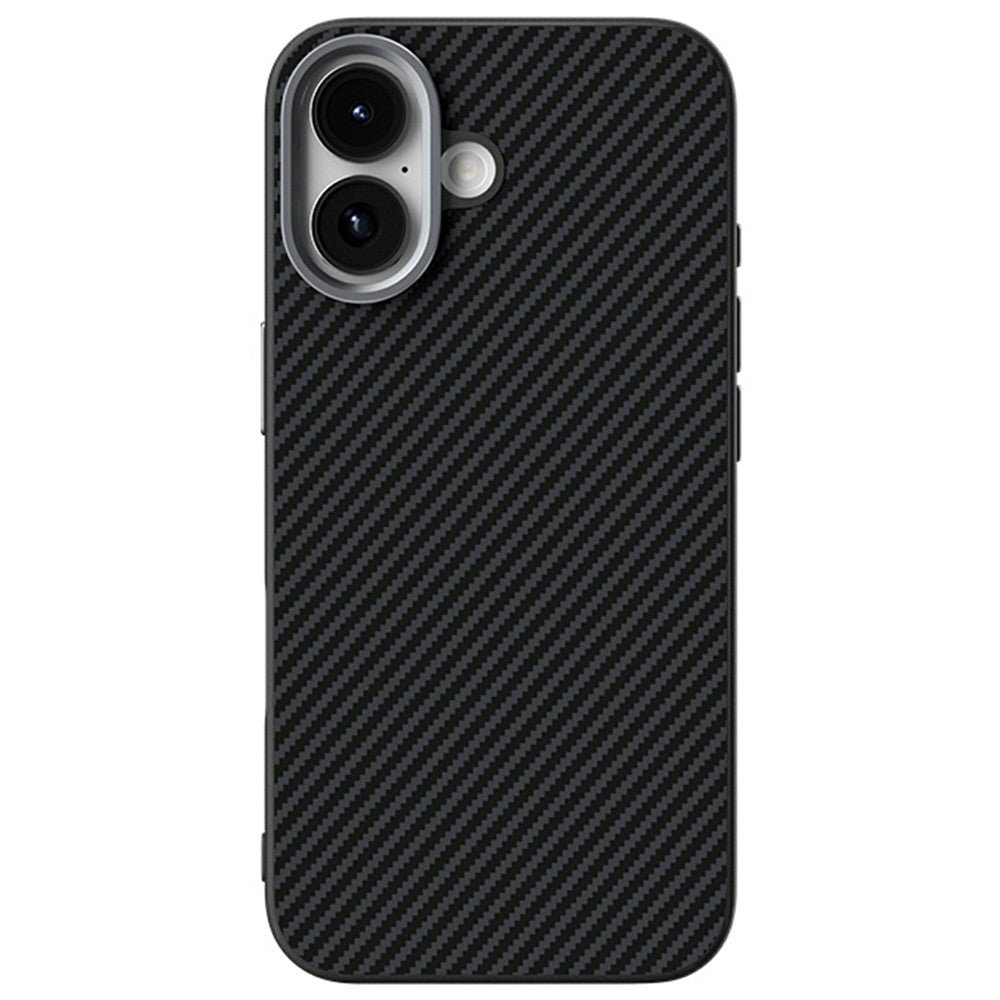 ABEEL For iPhone 17 Magnetic Case Carbon Fiber Texture TPU PC PU Phone Back Cover
