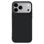 ABEEL For iPhone 18 Pro Max / 17 Pro Max Case Compatible with MagSafe Carbon Fiber Texture TPU PC PU Phone Back Cover