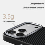 ABEEL For iPhone 18 Pro Max / 17 Pro Max Case Compatible with MagSafe Carbon Fiber Texture TPU PC PU Phone Back Cover