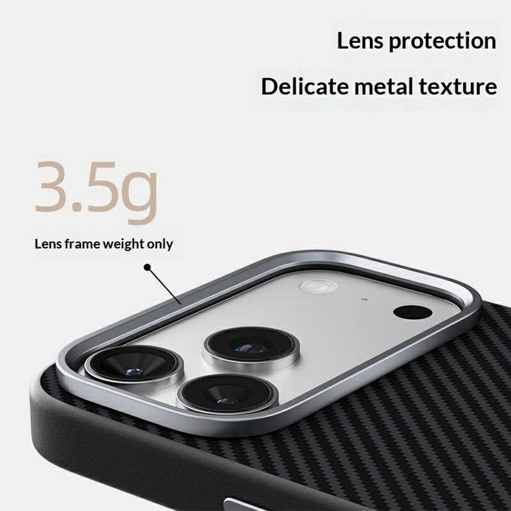 ABEEL For iPhone 18 Pro Max / 17 Pro Max Case Compatible with MagSafe Carbon Fiber Texture TPU PC PU Phone Back Cover