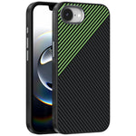 ABEEL For iPhone 17th / 16th Case Compatible with MagSafe Carbon Fiber Texture TPU PC PU Phone Back Cover