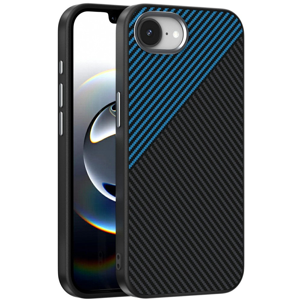 ABEEL For iPhone 17th / 16th Case Compatible with MagSafe Carbon Fiber Texture TPU PC PU Phone Back Cover