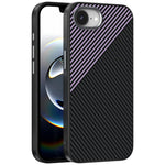 ABEEL For iPhone 17th / 16th Case Compatible with MagSafe Carbon Fiber Texture TPU PC PU Phone Back Cover