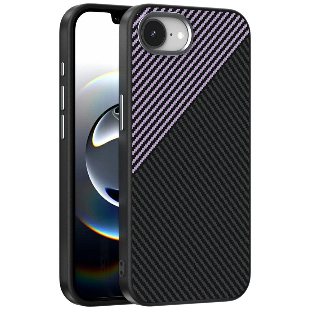 ABEEL For iPhone 17th / 16th Case Compatible with MagSafe Carbon Fiber Texture TPU PC PU Phone Back Cover
