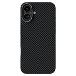 ABEEL For iPhone 16 Case Compatible with MagSafe Carbon Fiber Texture TPU PC PU Phone Back Cover
