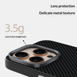 ABEEL Skal till iPhone 16 Pro Max, kompatibelt med MagSafe, smalt, kolfiberstruktur, TPU, PC, PU, bakstycke