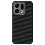 ABEEL For Oppo Find X9 5G Magnetic Case Slim Carbon Fiber Texture TPU PC PU Phone Back Cover