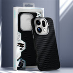ABEEL For Oppo Find X9 5G Magnetic Case Slim Carbon Fiber Texture TPU PC PU Phone Back Cover