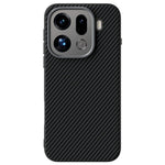 ABEEL For Oppo Find X9 Pro 5G Magnetic Case Slim Carbon Fiber Texture TPU PC PU Phone Back Cover