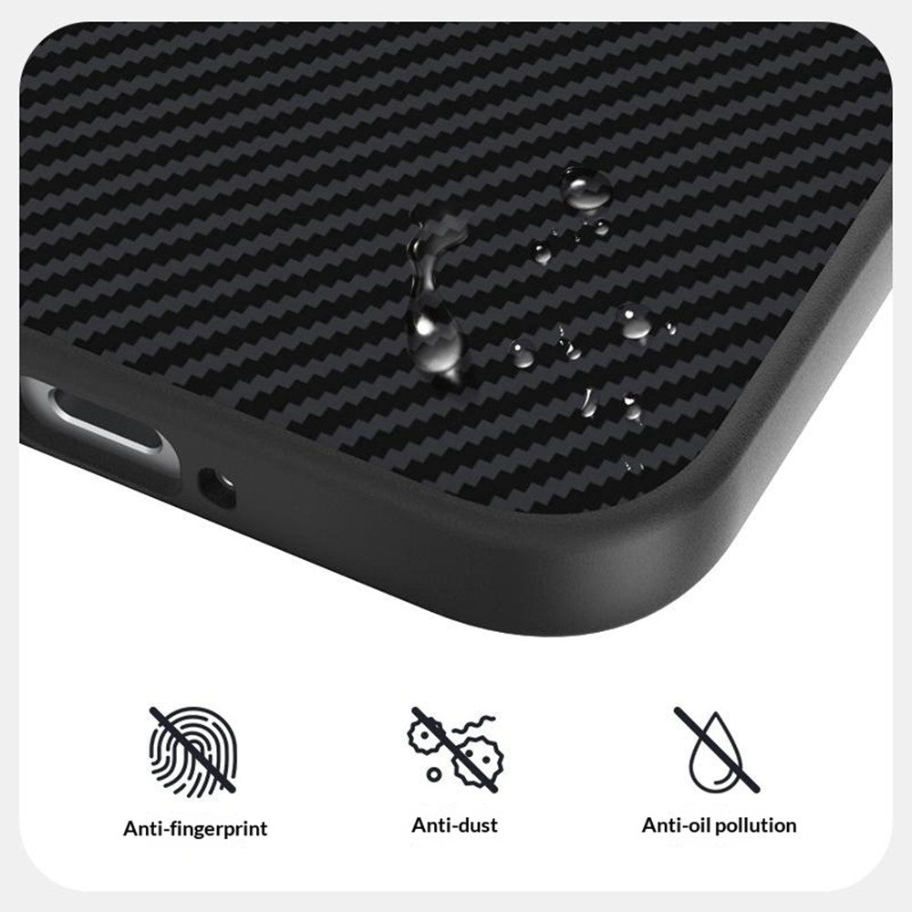 ABEEL magnetisk cover til Xiaomi Redmi K90 5G / Poco F8 Pro 5G, slankt bagsidecover i TPU, PC og PU med kulfibertekstur