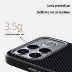 ABEEL magnetisk cover til Xiaomi Redmi K90 5G / Poco F8 Pro 5G, slankt bagsidecover i TPU, PC og PU med kulfibertekstur