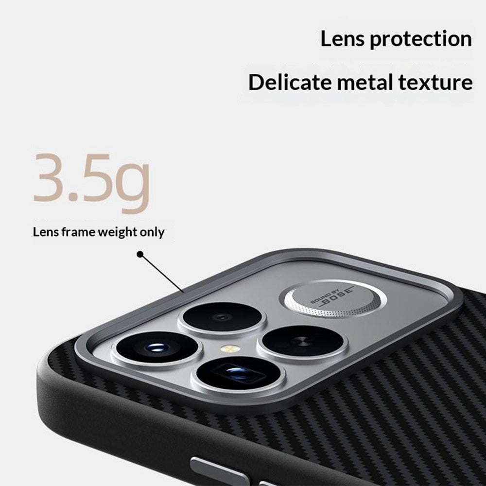 ABEEL magnetisk cover til Xiaomi Redmi K90 5G / Poco F8 Pro 5G, slankt bagsidecover i TPU, PC og PU med kulfibertekstur