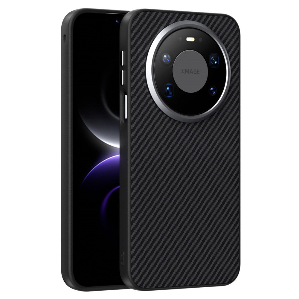 ABEEL For Huawei Mate 80 Pro Max Magnetic Case Slim Carbon Fiber Texture TPU PC PU Phone Back Cover
