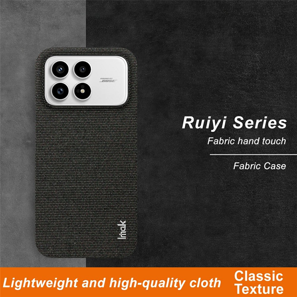 IMAK Ruiyi Series for Xiaomi Poco F8 Pro 5G / Redmi K90 5G Case Fabric Texture Leather + PC Phone Back Cover