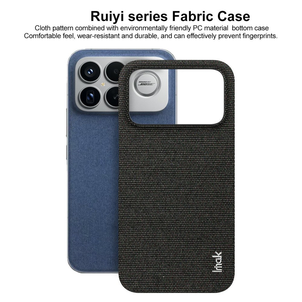 IMAK Ruiyi Series for Xiaomi Poco F8 Ultra / Redmi K90 Pro Max 5G Case Fabric Texture Leather + PC Phone Back Cover