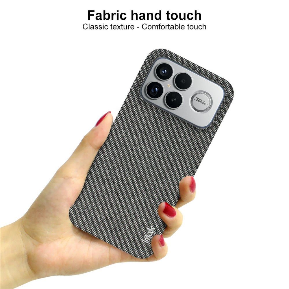IMAK Ruiyi Series for Xiaomi Poco F8 Ultra / Redmi K90 Pro Max 5G Case Fabric Texture Leather + PC Phone Back Cover