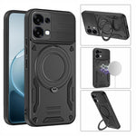 Til Oppo A6 Pro 5G Magnetisk Etui Stødsikkert TPU + PC Telefonbagcover med Støtteben